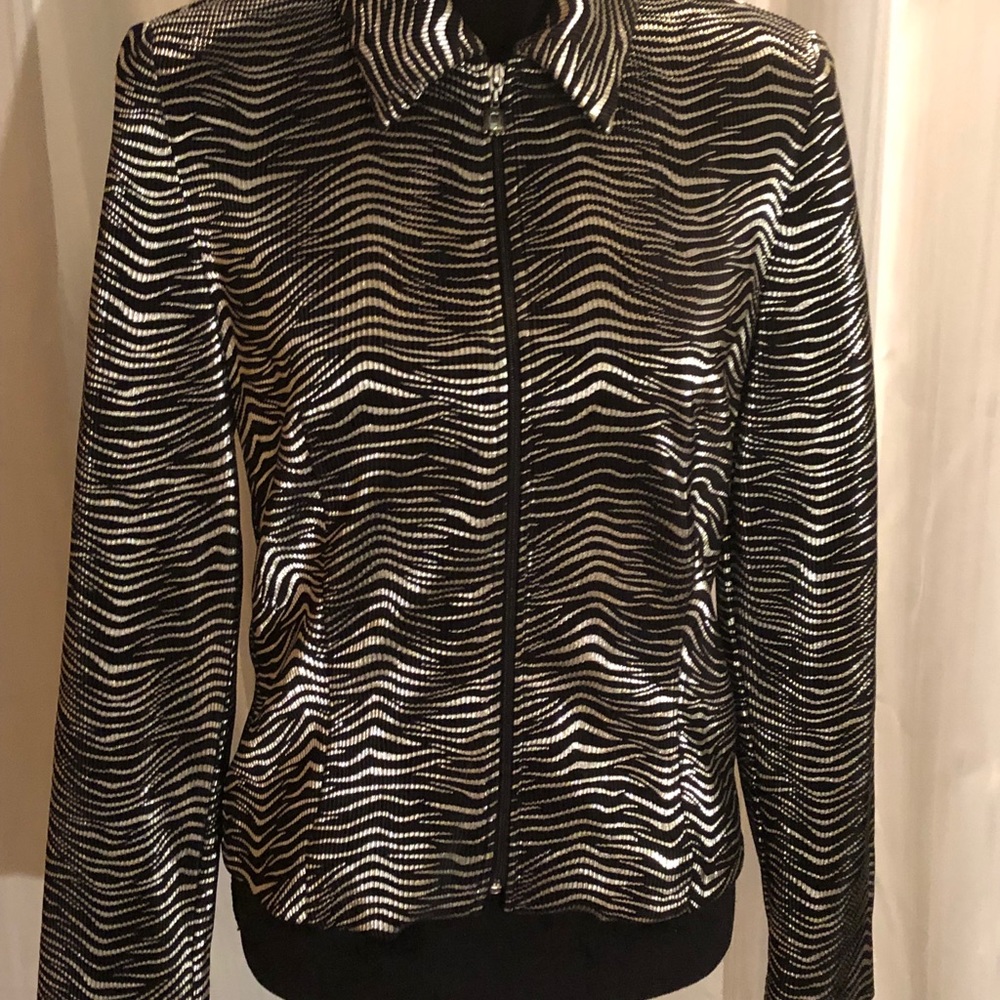 Metallic fitted jacket - Picture 2 of 4